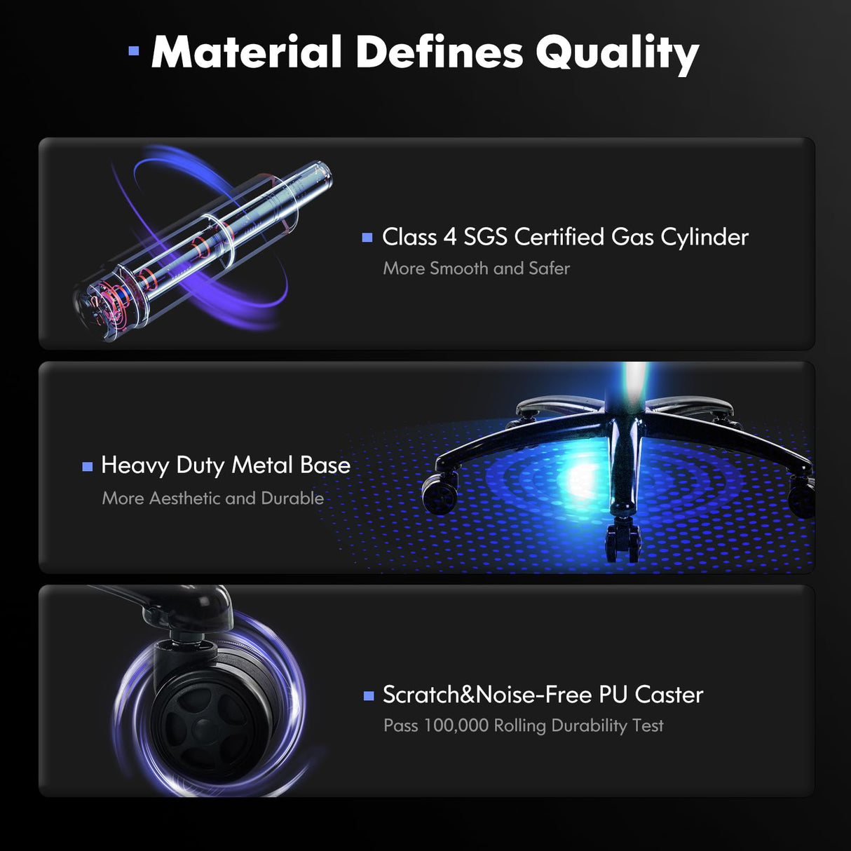 Big and Tall Gaming Chair with Footrest 350lbs, Computer Gamer Chair, High Back PC Gaming Chairs with Wide Seat, Lumbar Support, Armrest for Adults-Black COLAMY