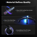 Big and Tall Gaming Chair with Footrest 350lbs, Computer Gamer Chair, High Back PC Gaming Chairs with Wide Seat, Lumbar Support, Armrest for Adults-Black COLAMY