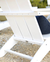 POLYWOOD AD420WH Modern Adirondack Chair, White, Durable High Density Polyethylene Construction, Easy Assembly, Waterproof, Comfortable Contoured Seat Polywood