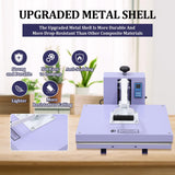 16x20 Heat Press, Digital Professional Press Machine, Fast Heating, Industrial Quality with Adjustable Pressure Industrial Digital Heat Transfer Machine for T-Shirt, Purple EliteEdge