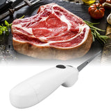Cordless Electric Knife - Electric Knife for Carving Meat, Steak, Fish, Poultry, Bread, Vegetables with Serrated Stainless Steel Blades & Ergonomic Handle, Battery Powered Luqeeg
