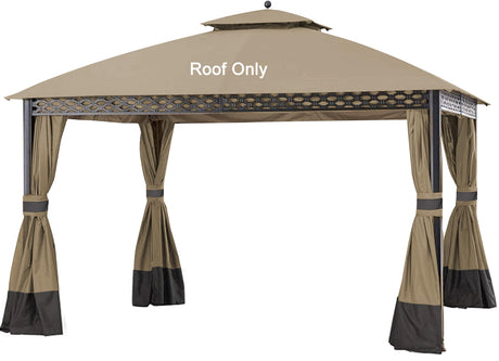 JANCANOPY Replacement Cover for 10X12Ft Oakmont Gazebo L-GZ1188PST-A,Pinehurst Gazebo L-GZ1188PST,Khaki JANCANOPY