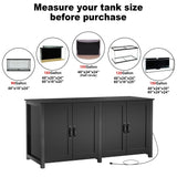 GDLF 100-150 Gallon Fish Tank Stand, 120 Gallon Tank Stand with 60"*24" Tabletop Fits 100/120/150 Gallon Aquariums,2200LBS Capacity Heavy Duty (Stand Only) GDLF