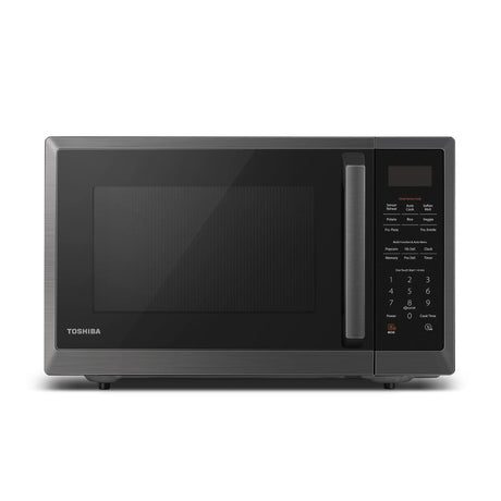 TOSHIBA ML2-EM12EA(BS) Countertop Microwave Oven With Stylish Design As Kitchen Essentials, Smart Sensor, ECO Mode & Mute Function, 1.2 Cu Ft With 12.4" Turntable, 1100W, Black Stainless Steel TOSHIBA