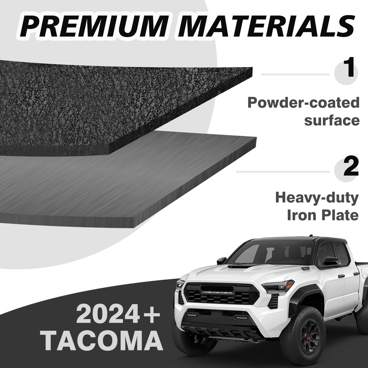 Muslogy Center Console Safe Lockbox Compatible with Toyota Tacoma 2024 Accessories 4th Gen Tacoma Console Vault Box Gun Safe Extra Storage Safety Security 4 Digit Combination Lock with Key Muslogy