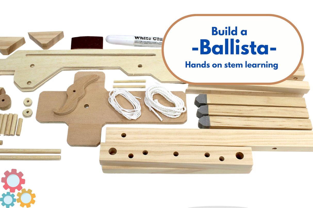 Pathfinders STEM Kit - Roman Ballista Crossbow | Science Kits for Kids Age 8-10 10-14 | stem Kits for Kids Age 12-14 Physics Toys |Engineering | Learning Resource Pathfinders