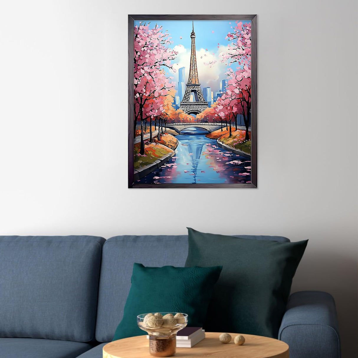 CEOVR Eiffel Tower Diamond Art Kits for Adults, 5D DIY Full Drill Diamond Painting Dots Crystal Gem Art, Adult Crafts Kits Arts and Crafts, Wall Decor for Home Office 12x16inch CEOVR