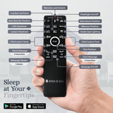 Sven & Son Platinum Adjustable Bed Base Frame + 14 inch Hybrid Spring Matt (Medium Soft), Lumbar Support, Head-Pillow-Tilt, Massage, Under-Bed Lights, USB - Split King Sven & Son