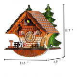 Kintrot Cuckoo Clock Traditional Chalet Black Forest House Clock Handcrafted Wooden Wall Pendulum Quartz Clock Kintrot