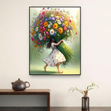 Shouruihua Diamond Painting Kits for Adults, Fairy & Flowers Diamond Art Kit for Adults Beginner, DIY Full Drill Diamond Dots Paintings with Gem Art and Crafts for Adult Home Decor 15.7x11.8 in Shouruihua