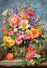 CASTORLAND 1000 Piece Jigsaw Puzzle, June Flowers in Radiance, Flower and Plants Puzzle, Painting Puzzle, Adult Puzzle, Castorland C-103904-2 Castorland