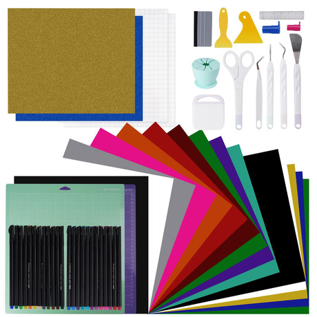 The Ultimate Accessories and Supplies Bundle for Cricut Makers and All Explore Air - The Perfect Bundle/Tool Kit for Beginners, Pros and Skilled Crafters - Instantly Create Amazing Crafting Projects Dimflue