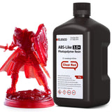 ELEGOO ABS-Like 3.0+ 3D Printer Resin Transparent Red 2000g, High Heat-Resistance 3D Printing Resin, Lower Viscosity and Shrinkage, 405nm LCD UV-Curing for MSLA/LCD/DLP 3D Printer ELEGOO