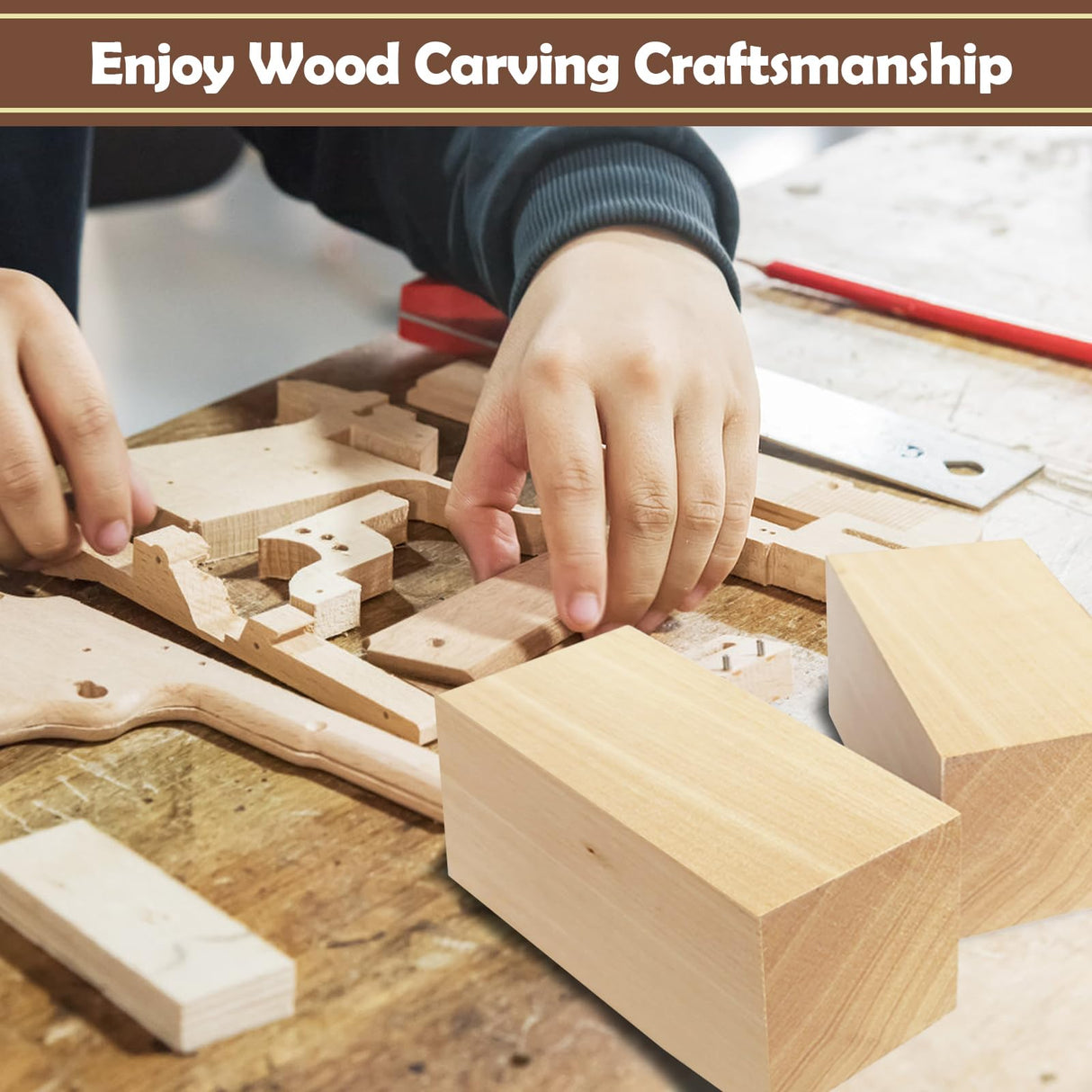 Basswood Carving Blocks,25 Pcs Whittling Wood Basswood Blocks with 3 Sizes,Bass Wood for Wood Carving,Wooden Blocks for Crafts for Beginners Kids and Adults Guuozzli