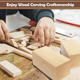 Basswood Carving Blocks,25 Pcs Whittling Wood Basswood Blocks with 3 Sizes,Bass Wood for Wood Carving,Wooden Blocks for Crafts for Beginners Kids and Adults Guuozzli
