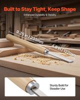 VEVOR Wood Lathe Turning Tool Set, 8PCS, Lathe Chisel Set with Carbon Steel Blade, 2 Skew, 1 Spear Point, 1 Parting, 1 Round Nose, 3 Gouge Tools, 1 Oxford Bag, for Beginners, Hobbyists, Professionals VEVOR