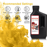 Reprapper Translucent Yellow 3D Printer Resin, 405nm Fast UV-Curing 1kg Transparent Yellow Standard Resin, 3D Printing Resin Photopolymer Sensitive Resin for LCD Printer, Clear Yellow 1000g RepRapper