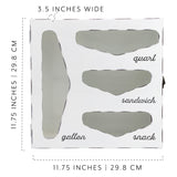 AuldHome Enamelware Kitchen Bag Organizer (White), Farmhouse Style Holder Compatible with Zipper Seal Kitchen Storage AuldHome Design