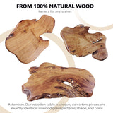 TRFCDSHH Natural Wood Coffee Table，Unique Live Edge Coffee Table for Living Room TRFCDSHH