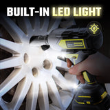 VERVEWAVE 1200N.m Impact Wrench for DeWalt 20V Battery (no battery), 20V 1/2” Cordless Impact Gun, 900Ft-lbs Electric Impact Driver with 3-Speed Control, 6 Pcs Impact Sockets Included, Tool Only VERVEWAVE