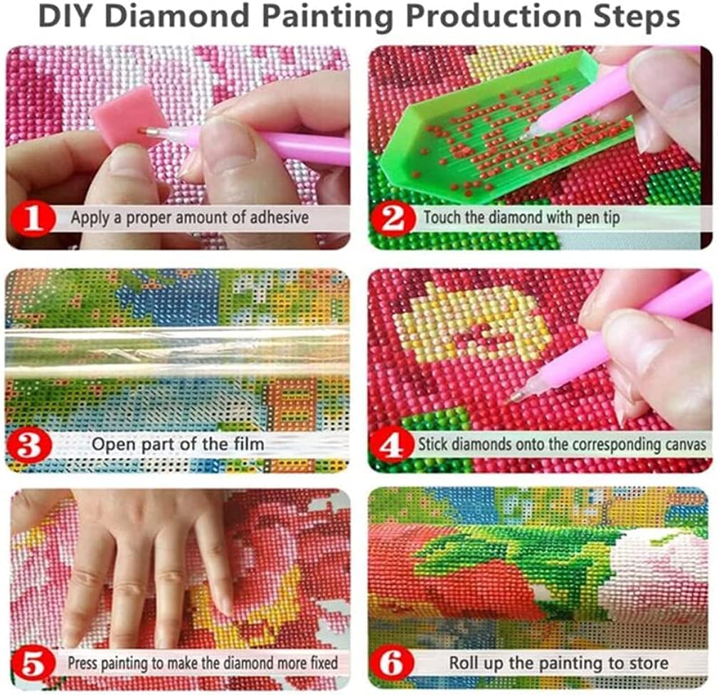 Christmas Diamond Painting Kits for Adults - 5D DIY Diamond Art Kits for Beginners, Winter Diamond Dots Art Crafts Great for Home Wall Decor and Holiday Gifts 12X16 Inch Apcufir