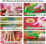 Christmas Diamond Painting Kits for Adults - 5D DIY Diamond Art Kits for Beginners, Winter Diamond Dots Art Crafts Great for Home Wall Decor and Holiday Gifts 12X16 Inch Apcufir