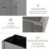 40x20x31 inch Raised Garden Bed with Legs, Elevated Wooden Planter Box for Outdoor Plants Flowers Fruits Vegetable Herb Growing Mederla