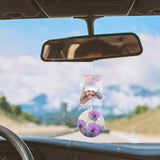 Allazone 120 PCS Sublimation Air Freshener Sheet Set 60 PCS Round Car Scented Hanging Sheets Felt Air Freshener with Rope, Tassel, Wave Bead Chain for Car Home Use and Decor Allazone