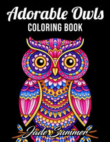 Adorable Owls: An Adult Coloring Book with Cute Owl Portraits, Fun Owl Designs, and Relaxing Mandala Patterns Majosta