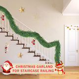 60 Inch Christmas Cedar Garland for Staircase Real Touch Droopy Bendable Lifelike Faux Xmas Garlands for Decoration Christmas Green Pine Mantle Garland Thanksgiving Table Decorations Outdoor Indoor LZNPA