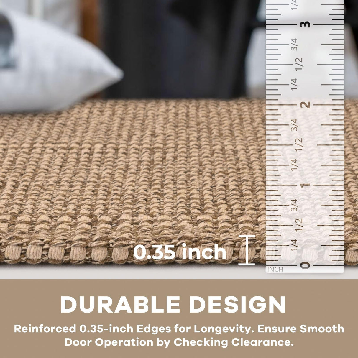 KOZYFLY Boho Runners for Hallways 2x6 ft Washable Hall Carpet Runner Rubber Backed Kitchen Rug Non Slip Woven Cotton Entryway Runner Rugs Floor Runners for Indoor Hallway Bedroom, Tan/Orange/Brown KOZYFLY