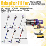 BTRUI V10 Adapter for Dewalt 20V Lithium Battery Convert to for Dyson V10 SV12 Animal Absolute Motorhead Fluffy Total Cordless Stick Vacuum Cleaner (only Adapter) BTRUI