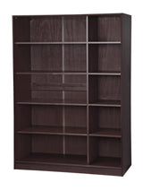 Palace Imports 100% Solid Wood Wardrobe/Armoire/Closet with 3 Sliding Louvered Doors, Java. 5 Shelves Included, 52" w x 72" h x 22.5" d, Renewable Eco-Friendly Wood, Made in Brazil Palace Imports