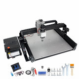 CNCTOPBAOS 3 Axis 4540 500W CNC Router Engraving Machine with Aluminum Table/GRBL Touchscreen Offline Controller/Limit Switch/E-stop,Carving Milling Cutting Metal Wood Stainless Steel Acrylic PCB PVC CNCTOPBAOS