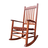 Rocking Rocker - A001NT Natural Wood Porch Rocker/Outdoor Rocking Chair - Easy to Assemble - Comfortable Size - Outdoor or Indoor Use Rockingrocker