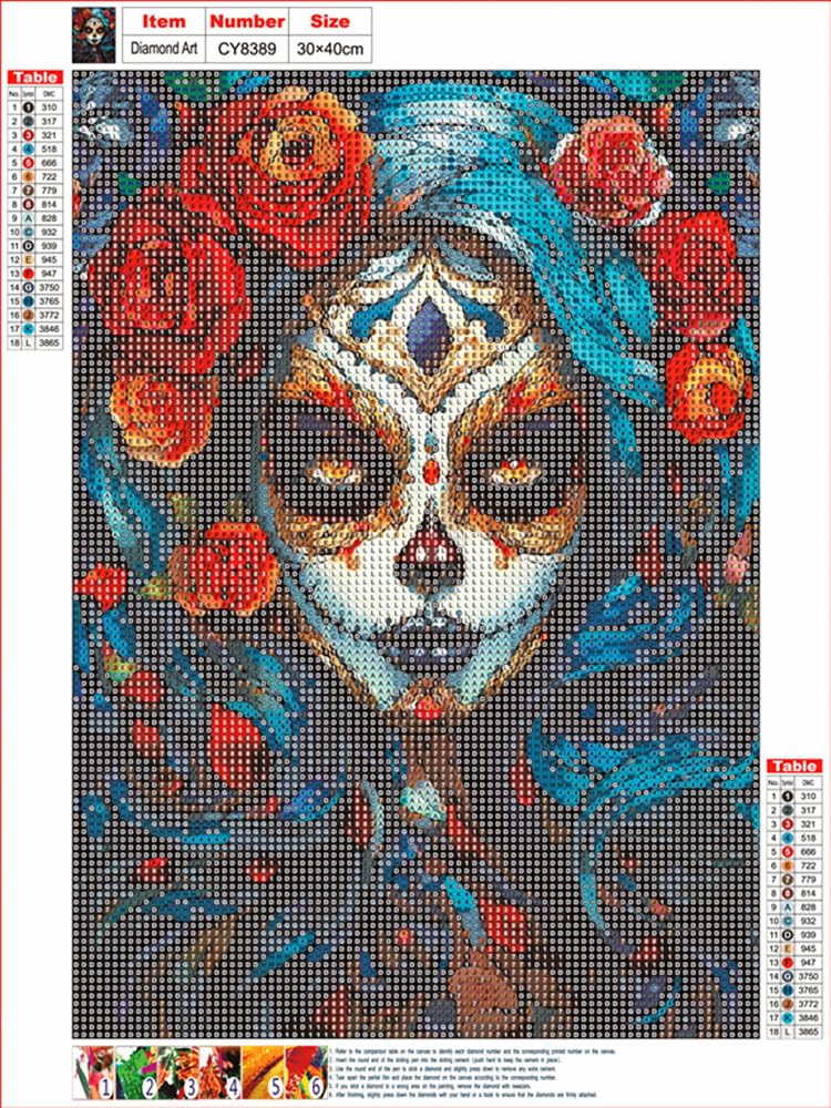 5D Diamond Painting Kit, Enchanted Waterfall Garden with Blue Butterflies, Full Drill Crystal Rhinestone Embroidery Art, Nature Scene (Modern) MMAHD