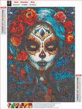 5D Diamond Painting Kit, Enchanted Waterfall Garden with Blue Butterflies, Full Drill Crystal Rhinestone Embroidery Art, Nature Scene (Modern) MMAHD