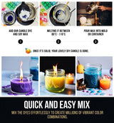 Candle Dye for Soy Wax Candle Making - 16 High-Concentration Colors - Mix to Create Endless Shades Craft911