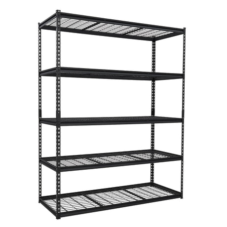 GarveeHome Garage Shelving, 5-Tier Heavy Duty Garage Shelving, 60 in L x 24 in W x 78 in H Storage Shelves Adjustable Height, Metal Shelves for Kitchen Pantry Basement Laundry, Easy Assemble GarveeHome