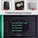 Lwoeo Jigsaw Puzzle Mat Roll Up, No Creases 49.2” x 35” Rubber Saver Pad Up to 3000 Pieces, Black Large Puzzel Matte Rollup with 6 Sorting Trays & 1 Storage Bag. Ideal for Holiday and Birthday Lwoeo