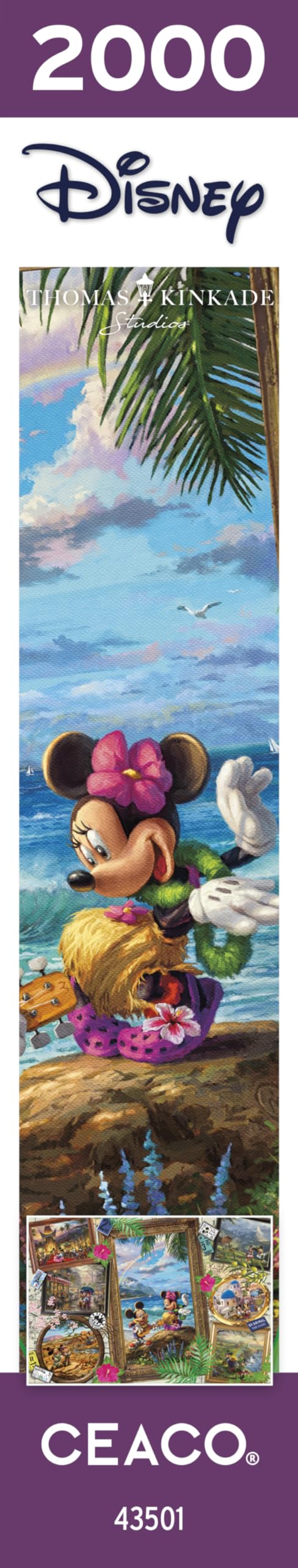 Ceaco - Thomas Kinkade - Disney - Travel Collage - 2000 Piece Jigsaw Puzzle Ceaco