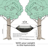 Rivenlo Camping Hammock Tent with Mosquito Net & RainFly, 3 in 1 Waterproof Lightweight Portable Sleeping Hammock Bug Backpacker Travel Outdoor Gear with Tree Strap Swing, for Hiking Patio Expedition Rivenlo