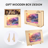 Wooden Puzzles for Adults,Tree of Life Wooden Jigsaw Puzzles 200pcs,8.3x12in,Medium,Unique Shape Adult Puzzles,Irregular Wood Puzzles Creative for Adults and Kids Family Game Qiuenisray