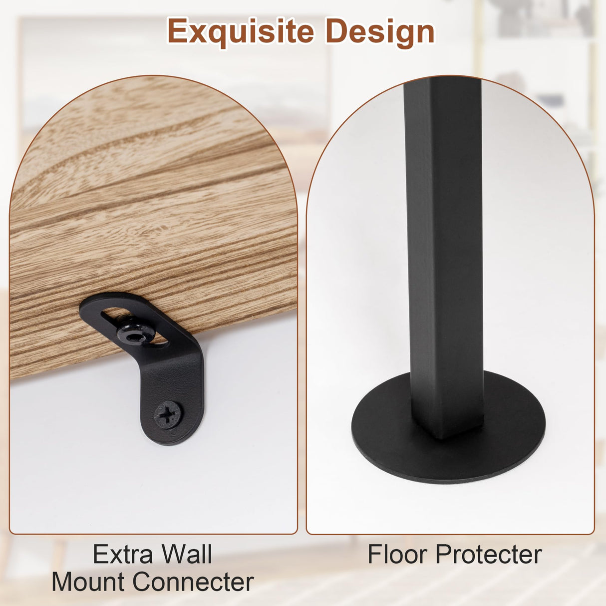 5-Tier Bookshelf Solid Wood Ladder Shelf, Narrow Book shelf Display Shelf, Wooden Ladder Shelf Bookcase, Wall Mount Ladder Shelf, Storage Rack for Living Room, Bedroom, Industrial Style, Rustic Brown Acovy