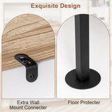 5-Tier Bookshelf Solid Wood Ladder Shelf, Narrow Book shelf Display Shelf, Wooden Ladder Shelf Bookcase, Wall Mount Ladder Shelf, Storage Rack for Living Room, Bedroom, Industrial Style, Rustic Brown Acovy