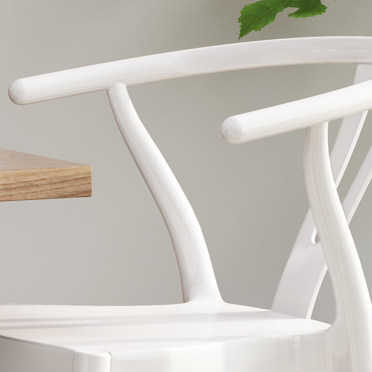 Christopher Knight Home Victoria Modern Dining Chair with Beech Wood Legs (Set of 2), White and Natural Finish Christopher Knight Home