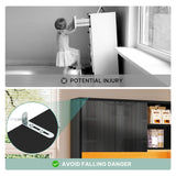 DWVO 71''Tall Kitchen Pantry Storage Cabinet, Modern Buffet Cabinet with Hutch, Kitchen Hutch Cabinet with Outlet, Large Food Pantry Cabinet with Doors and Shelves, Wine Rack for Dining Room, Black DWVO