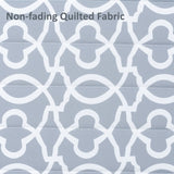 SUNCREAT Double Quilted Hammock with Hardwood Spreader Bar, Extra Large Soft Pillow, Heavy Duty 2 Person Hammock for Indoor, Outdoor, Grey Pattern SUNCREAT