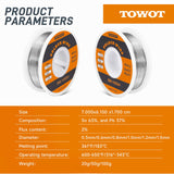 TOWOT 63-37 High Purity Tin Lead Rosin Core Solder Wire for Electrical Soldering, Content 1.8% Solder flux (1.0mm, 50g) TOWOT