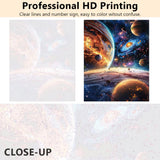 TUMOVO Paint by Numbers for Adults Solar System Art Crafts Star-Studded Backdrop Without Frame Oil Painting Kits Planets DIY Oil Painting by Number on Canvas Gift Home Wall Decor for Friends(16x20in) TUMOVO